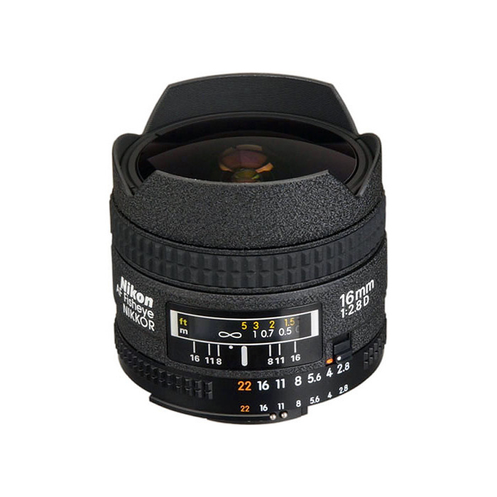 Nikon AF FX Fisheye-NIKKOR 16 mm f/2.8D | Objectif Fisheye plein format | Angle de vue de 180 degrés