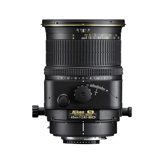 Nikon PC-E FX NIKKOR 45mm f/2.8D ED Lens | Ultra-wide Perspective Control | Tilt, Shift & Rotate Controls | Nano Crystal Coat