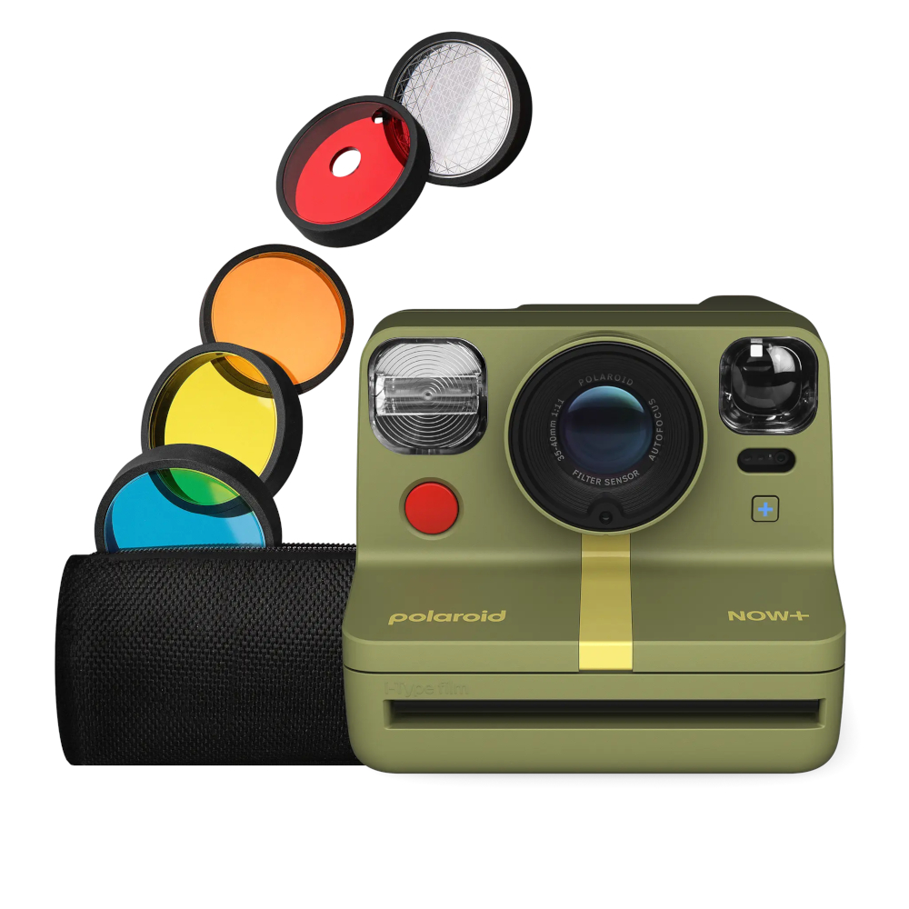 Polaroid Now+ i-Type Instant  Camera Gen 2 (Forest Green) + 5 Lens Fil