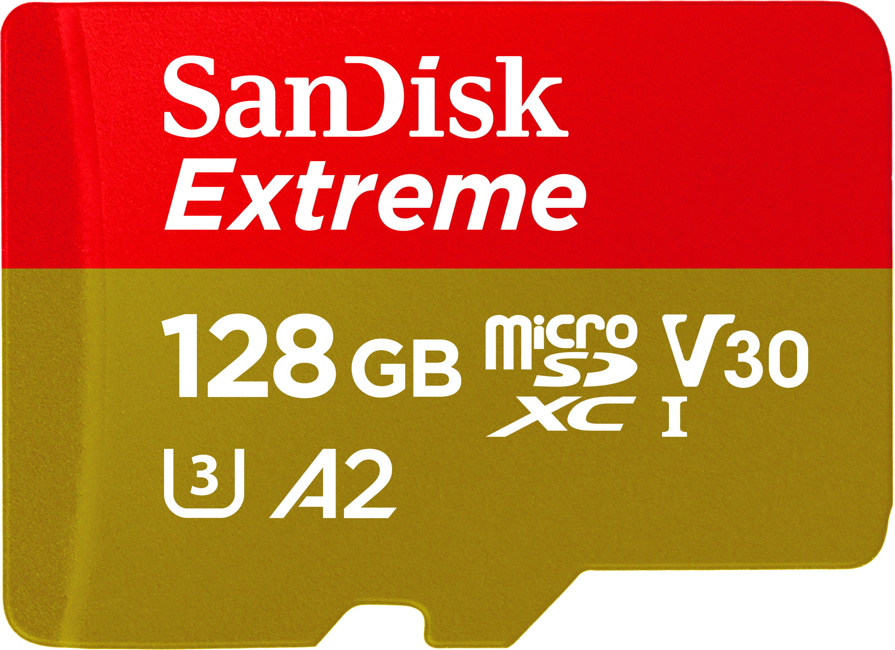SanDisk Extreme microSD 128 Go 190/90 Mo/s C10 UHS U3 V30 A2 Or
