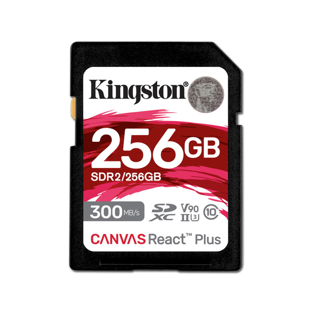 Kingston Canvas React Plus 256 Go SDXC UHS-II U3 V90 C10 - Carte SD