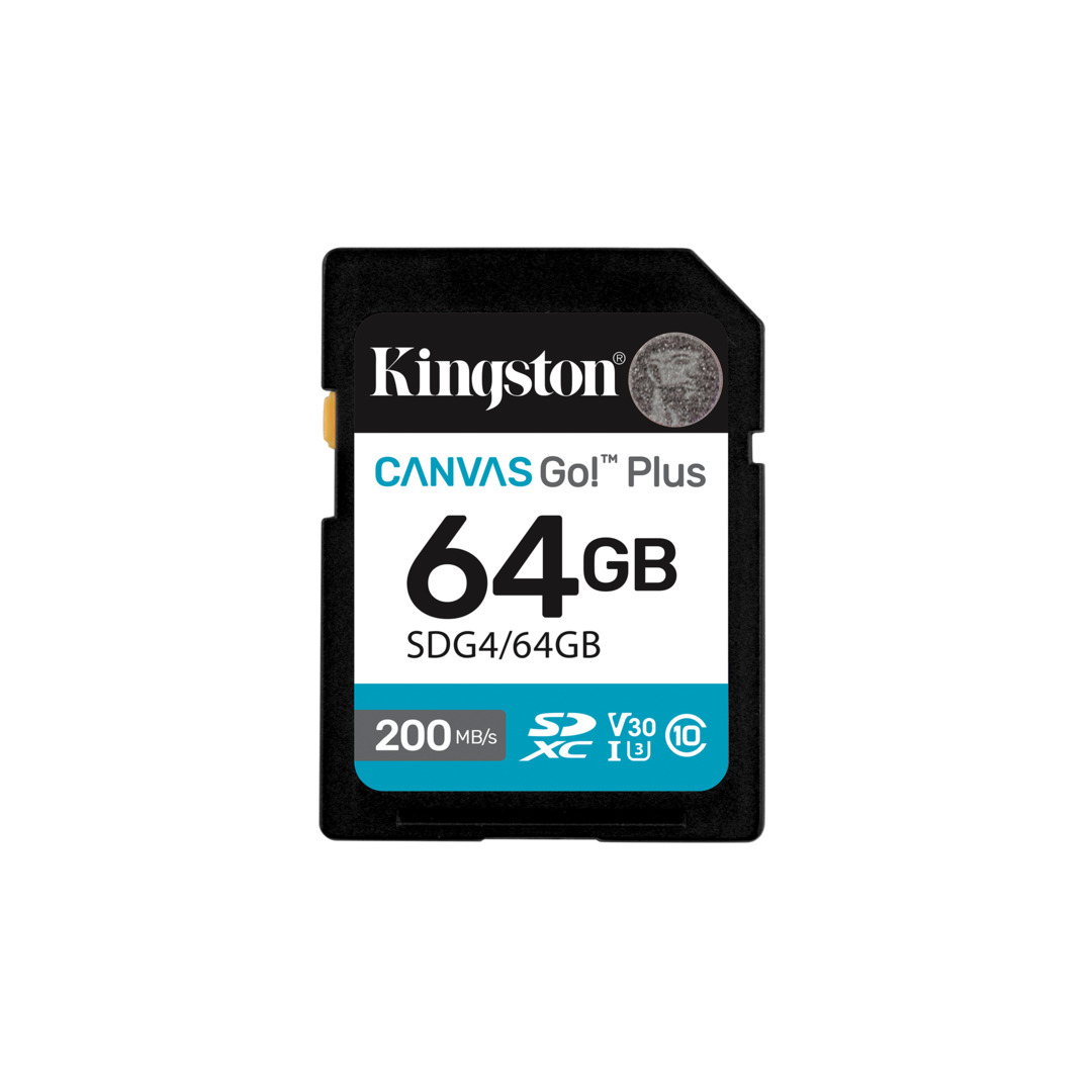 Kingston Canvas Go Plus G4 SDXC UHS-I U3 V30 C10 - SD Card
