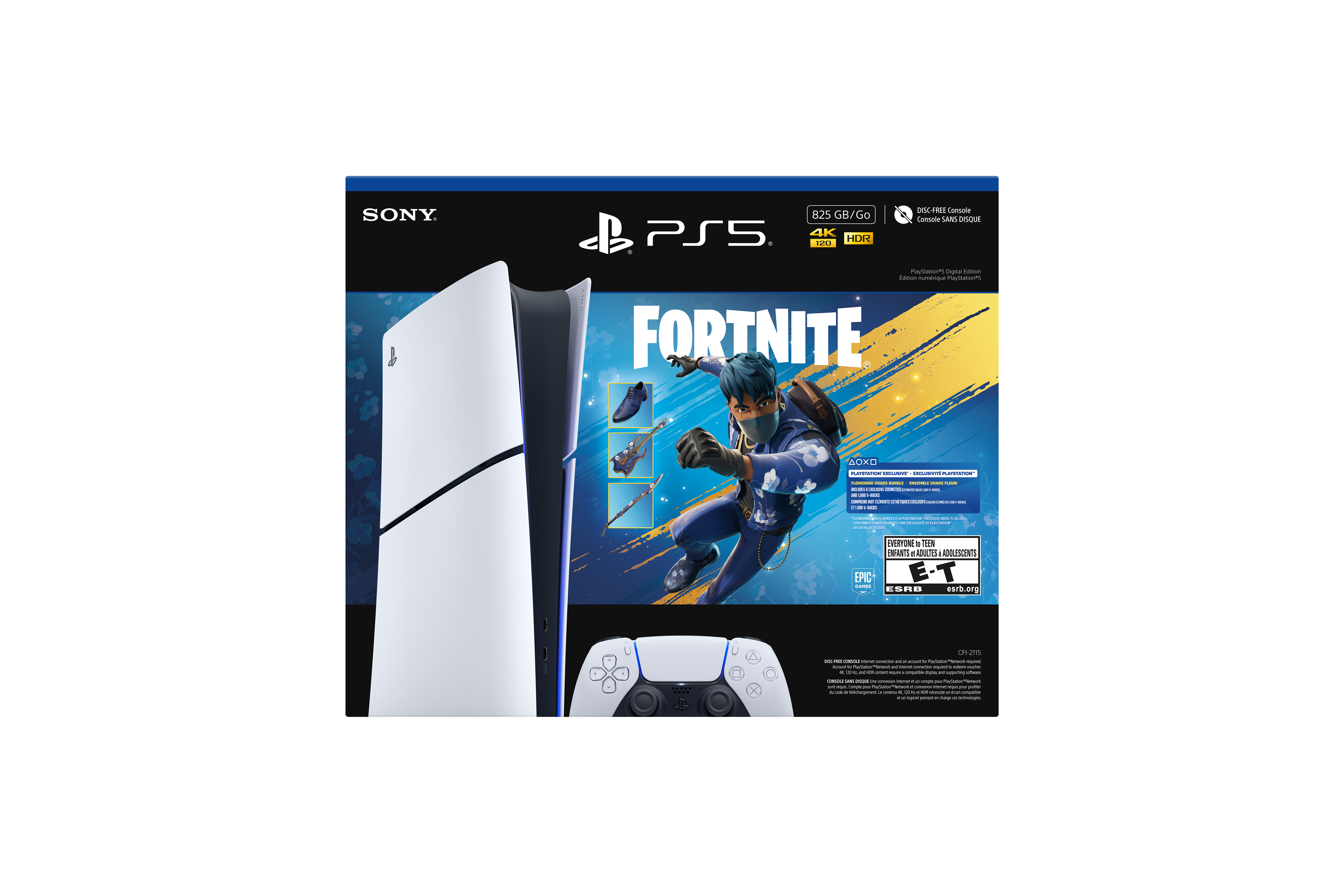 Sony PlayStation 5 Digital Edition – Fortnite Flowering Chaos Bundle