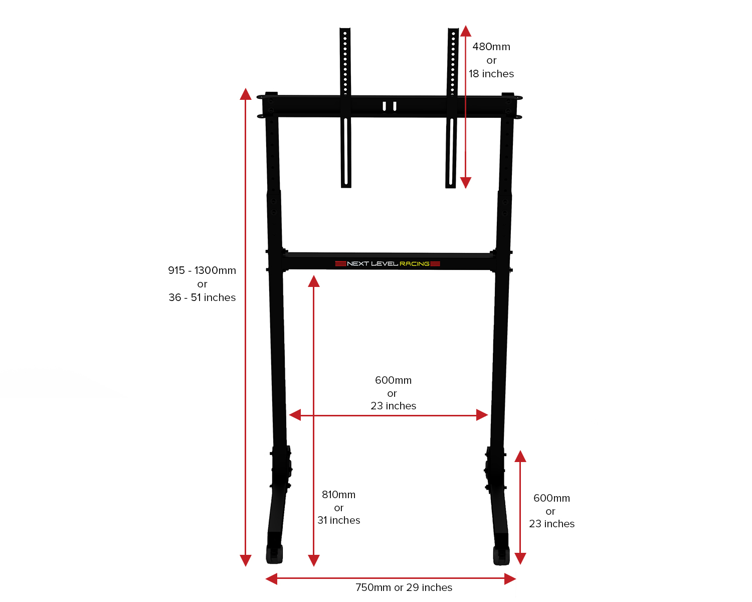Support d'écran simple autonome NEXT LEVEL RACING (NLR-A011)