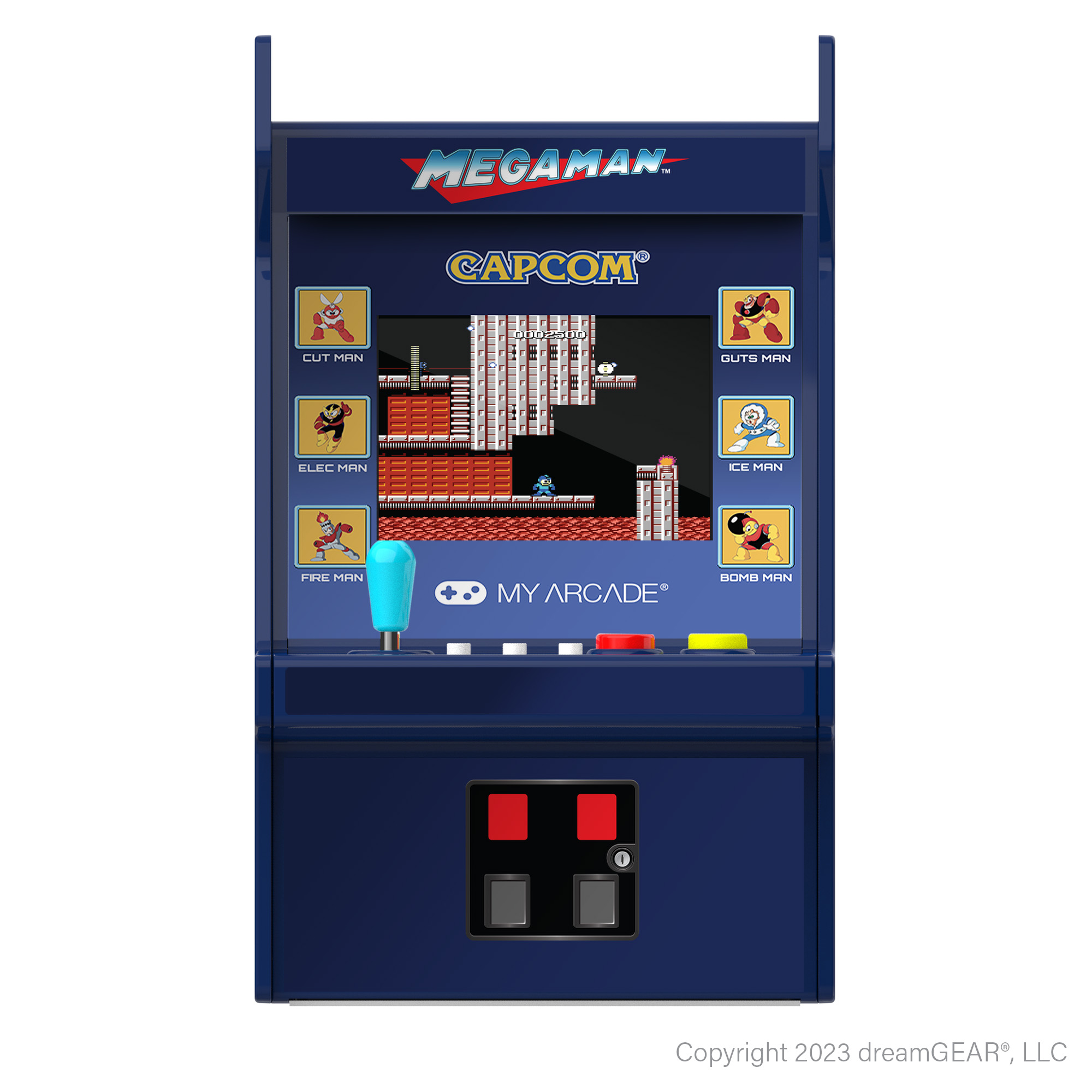 Miniborne d'arcade 6-en-1 de 6,75 po My Arcade Mega Man Micro Player