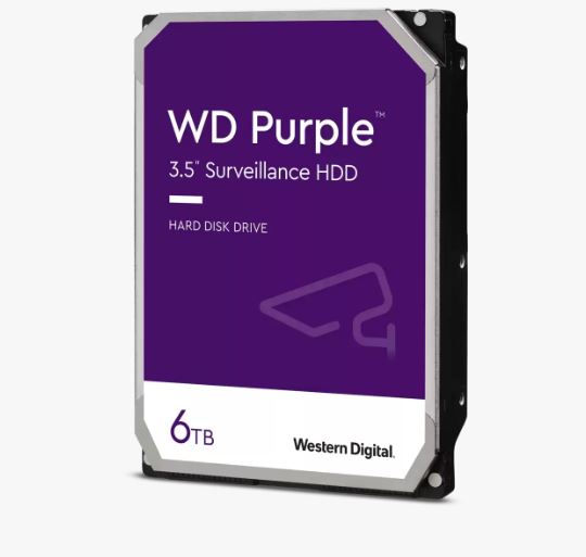 WD Purple Surveillance Hard Drive 6TB