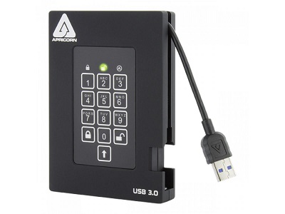 Aegis Fortress - USB 3.0 - 2 To - USB 3.2 - 5 Gbit/s - 12 Ms - 5 400 tr/min - 8 Mo - Garantie limitée de 3 ans