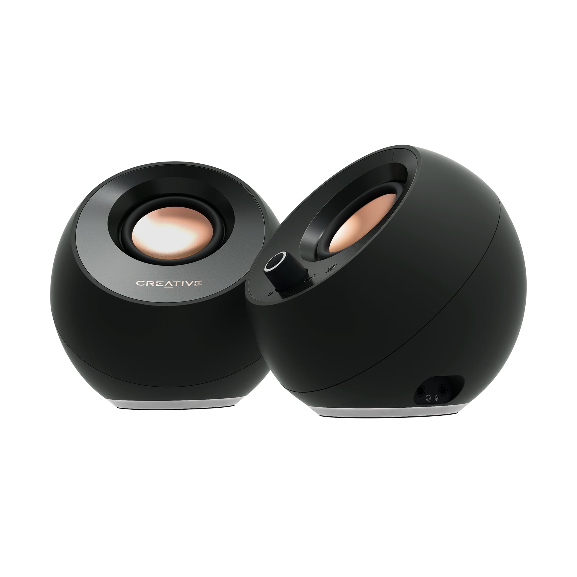 CREATIVE Pebble Pro 2.0 RGB Speakers with Bluetooth 5.3, Black