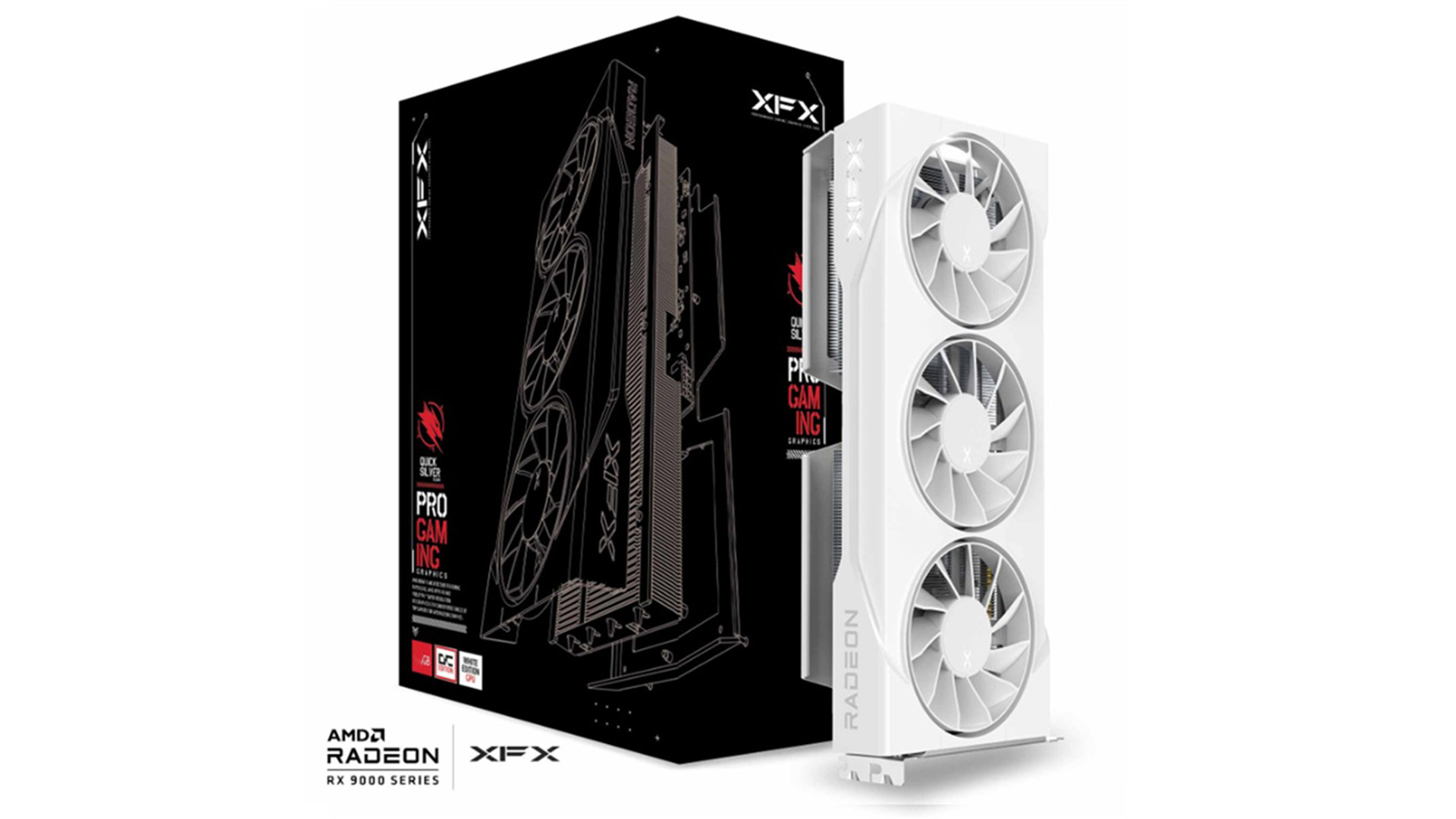 XFX SWIFT AMD Radeon RX 9060 XT OC White Triple Fan Gaming Edition