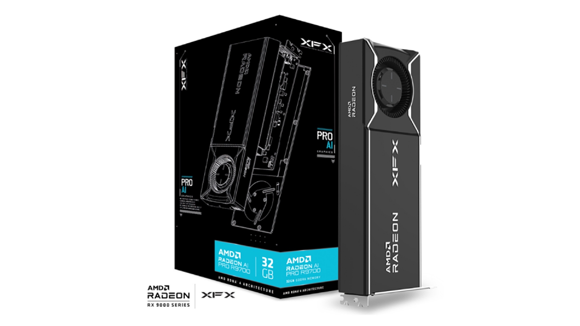 XFX Radeon AI Pro R9700 GDDR6 Single Fan