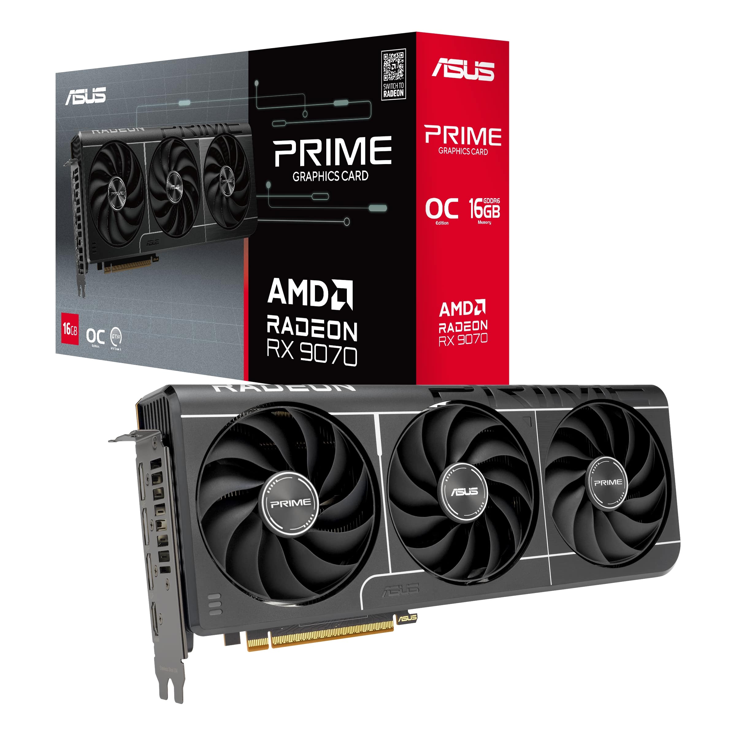ASUS Prime Radeon RX 9070 OC Edition Carte graphique