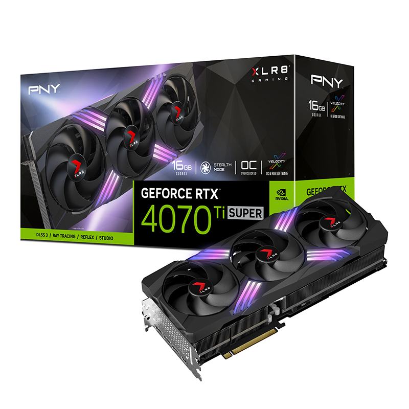 PNY GeForce RTX 4070 Ti SUPER 16 Go XLR8 Gaming VERTO EPIC-X RGB