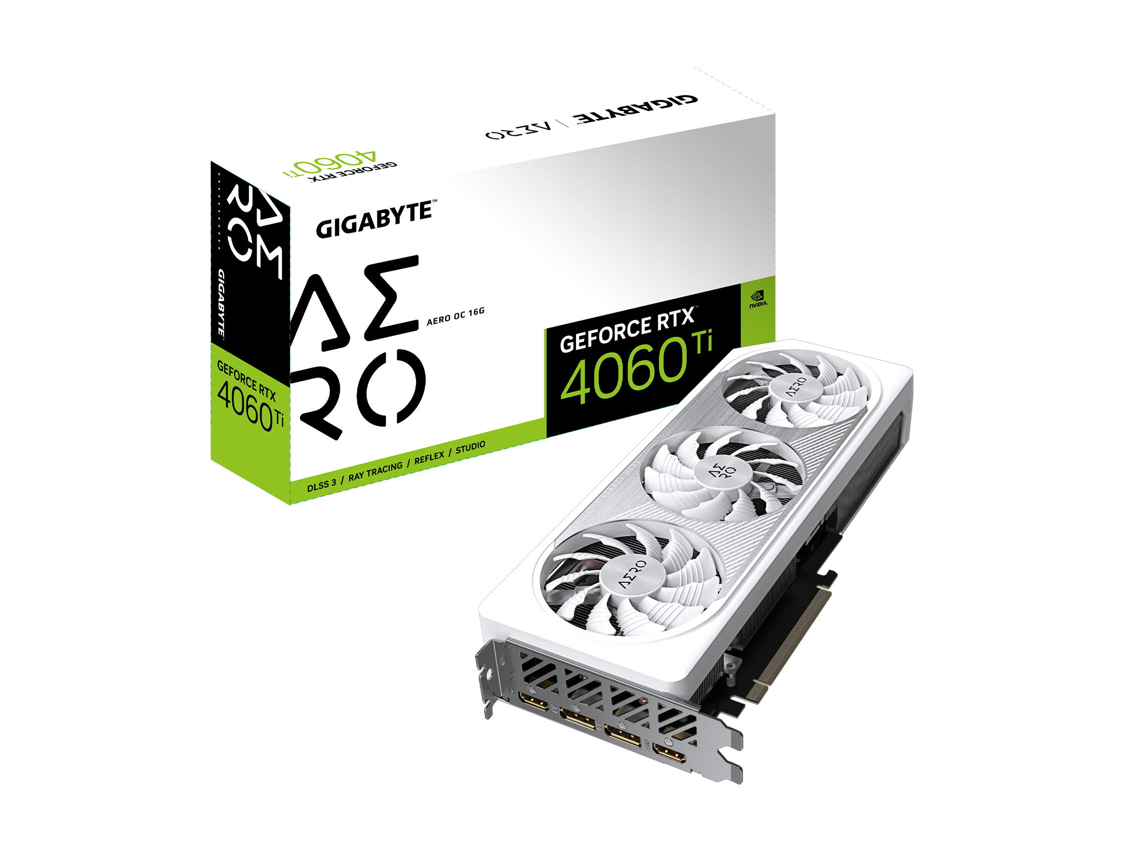 GIGABYTE GeForce RTX 4060 Ti AERO OC 16G GDDR6 Graphics Card