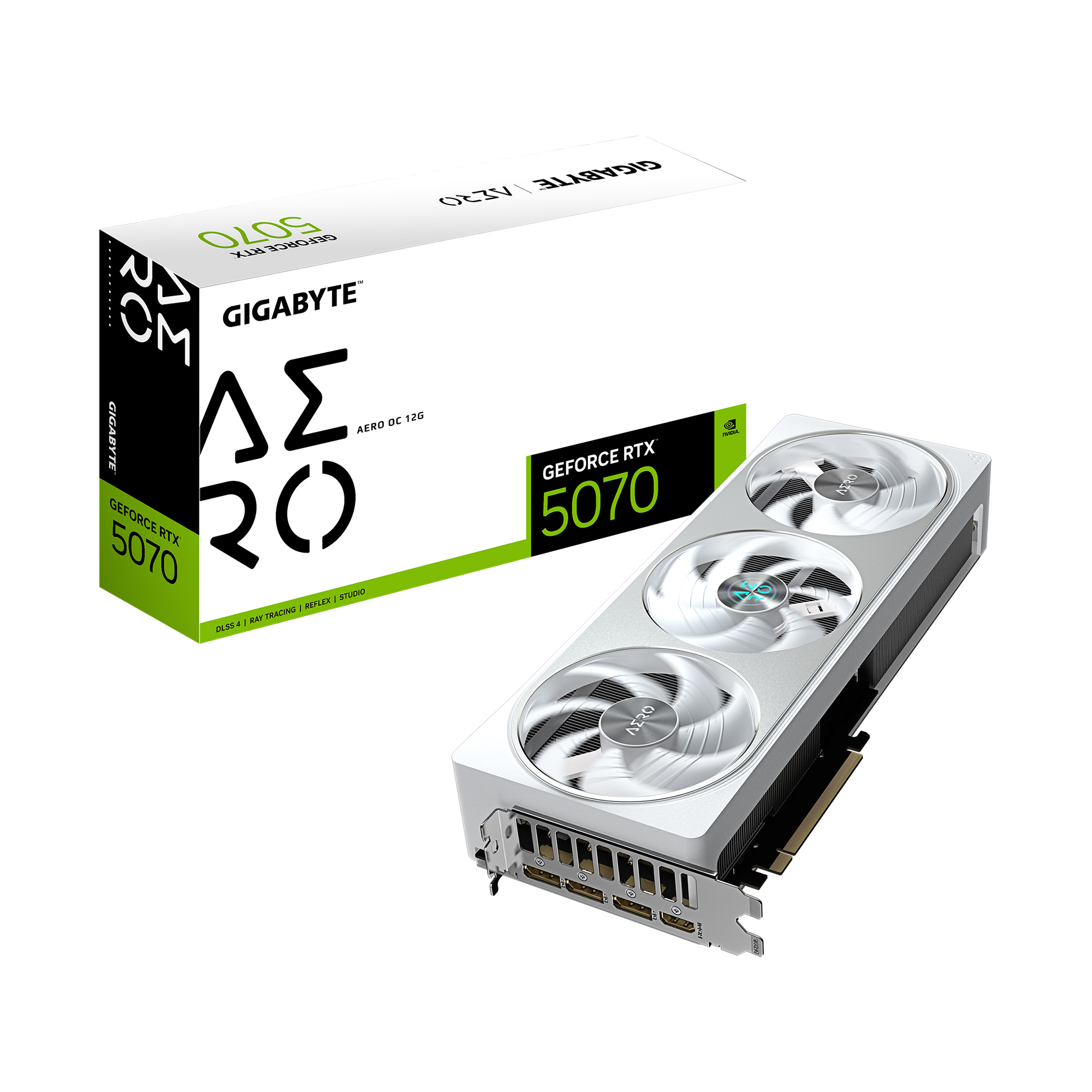 GIGABYTE GeForce RTX 5070 AERO OC 12G Graphics Card