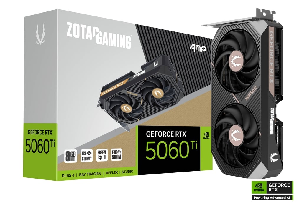 ZOTAC GAMING GeForce RTX 5060 Ti 8GB AMP  DLSS 4 GDDR7