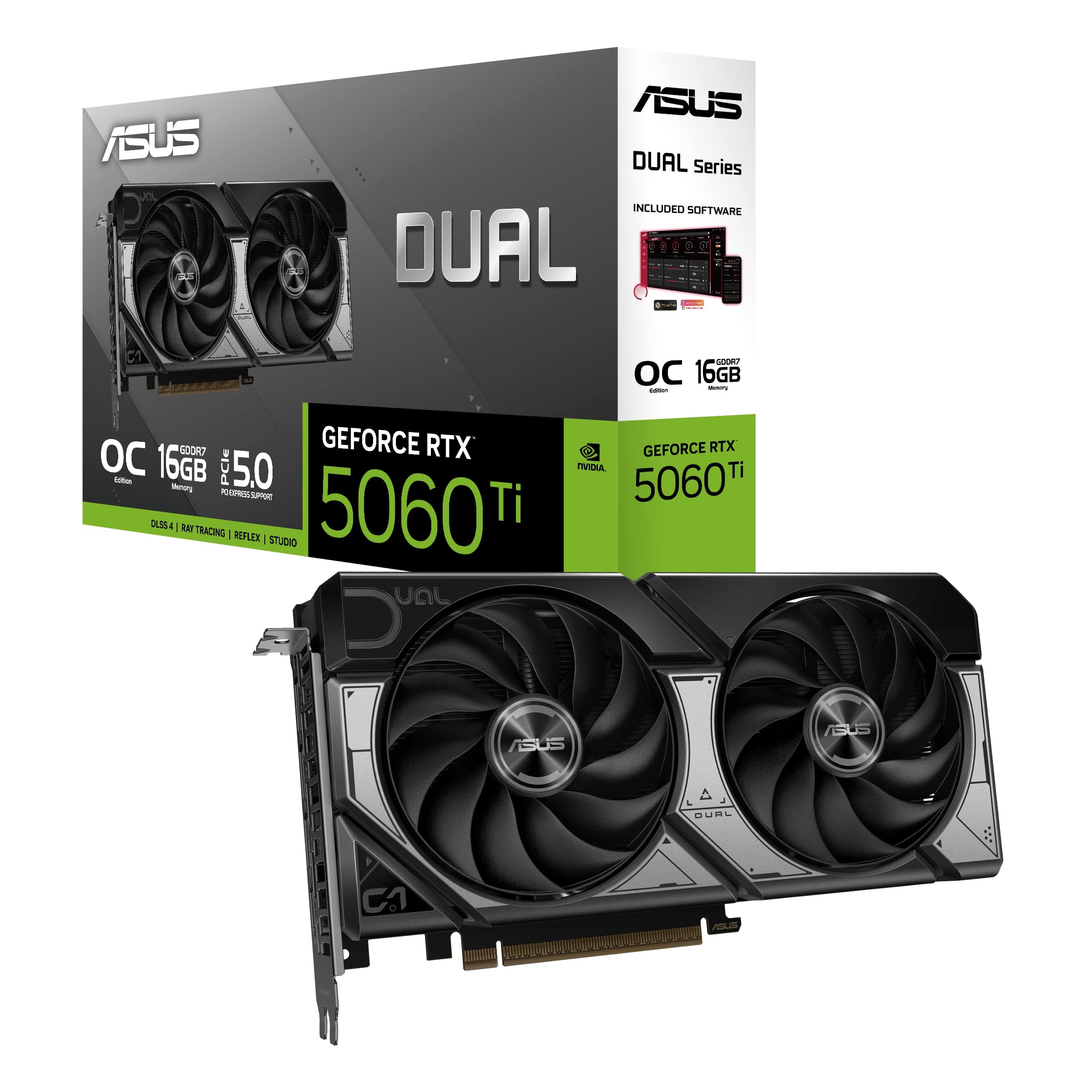 ASUS Dual GeForce RTX 5060 Ti 16GB GDDR7 OC Edition