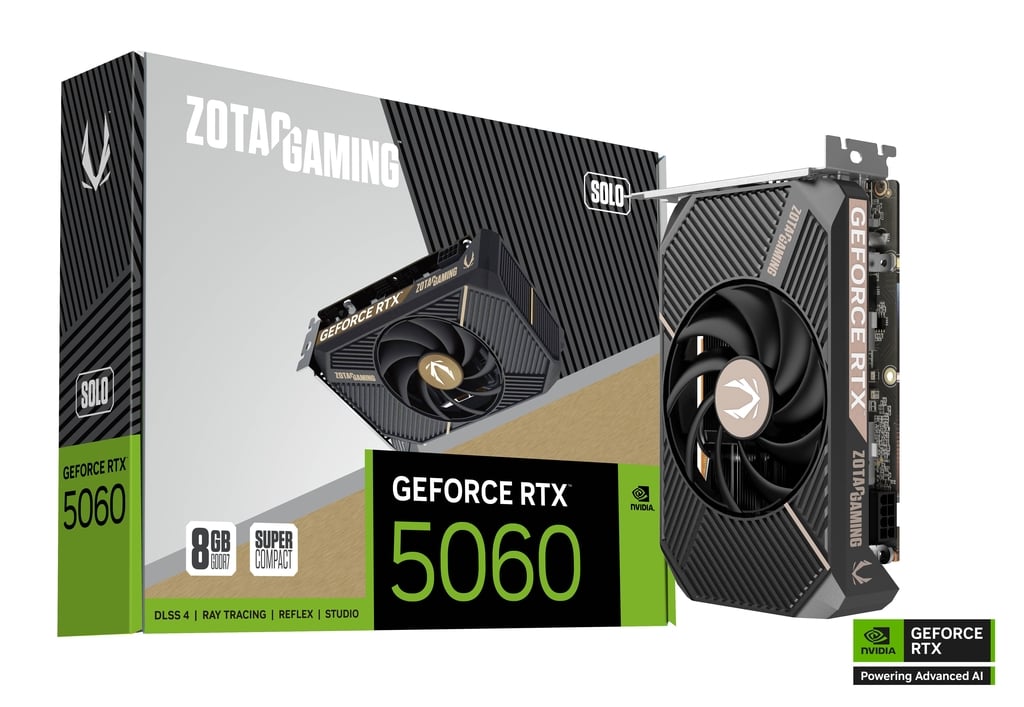 ZOTAC GAMING GeForce RTX 5060 SOLO 8GB GDDR7