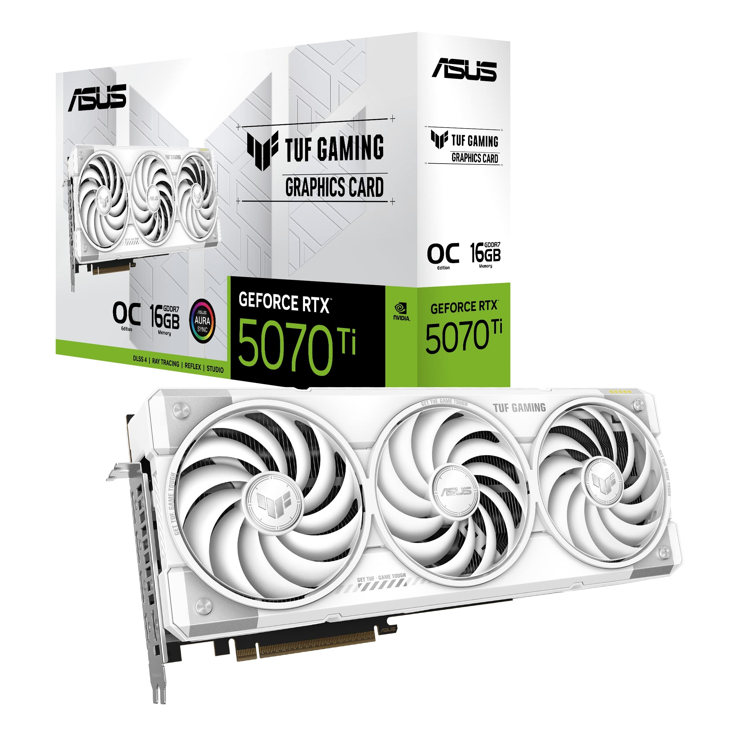 ASUS TUF Gaming GeForce RTX 5070 Ti 16 Go GDDR7Carte graphique  White