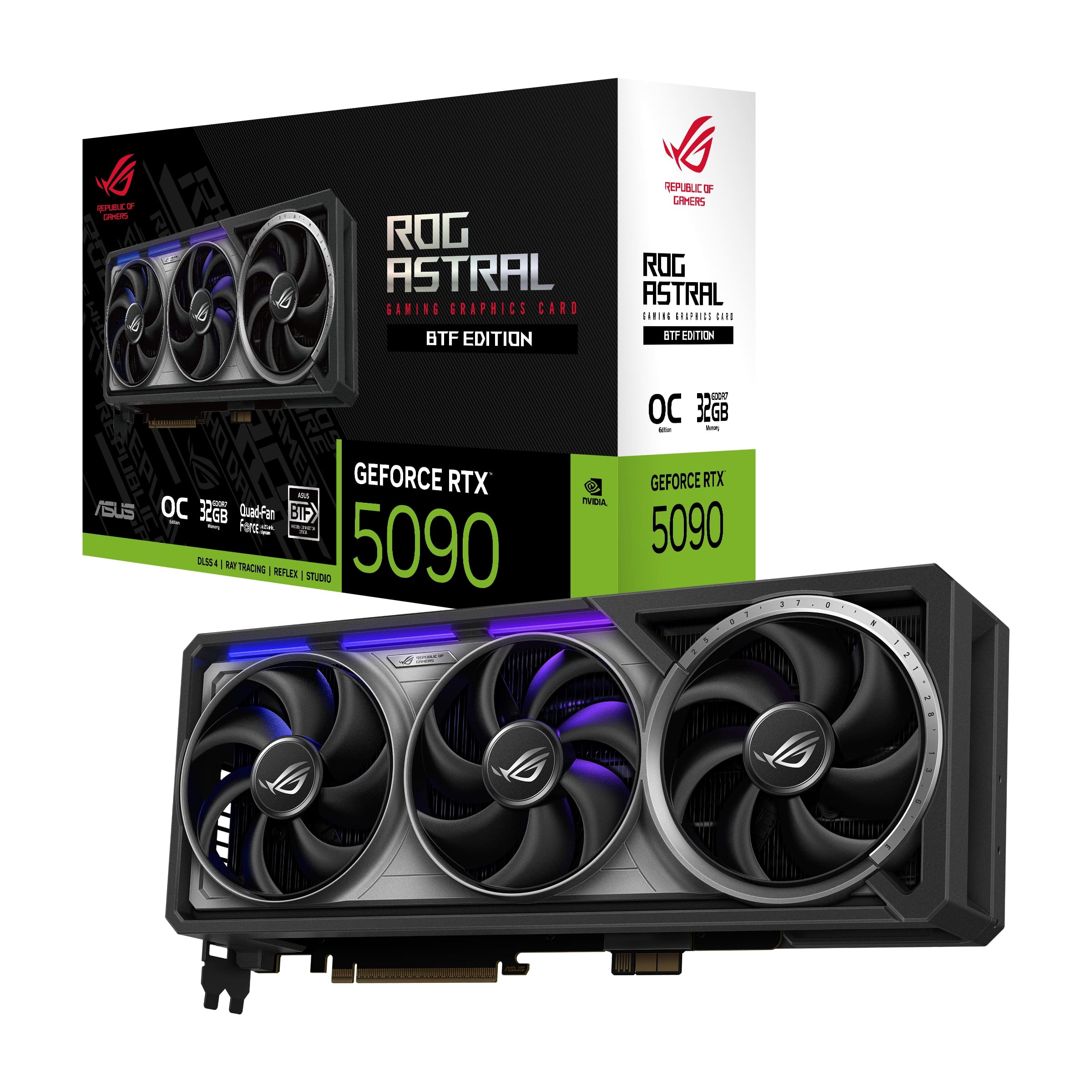 ASUS ROG Astral GeForce RTX 5090 BTF OC Hidden-Connector Design