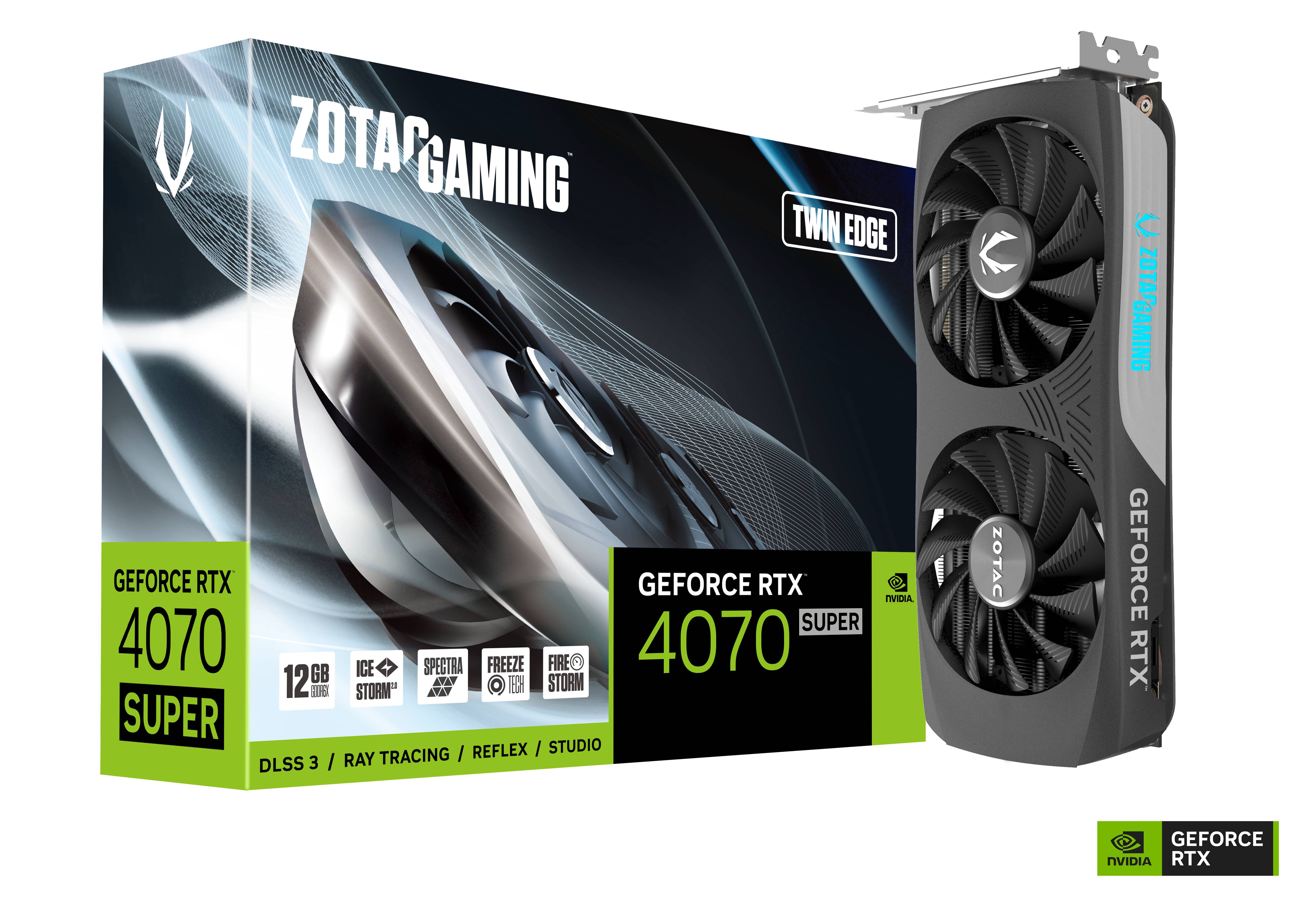 ZOTAC GAMING GeForce RTX 4070 SUPER Twin Edge 12GB