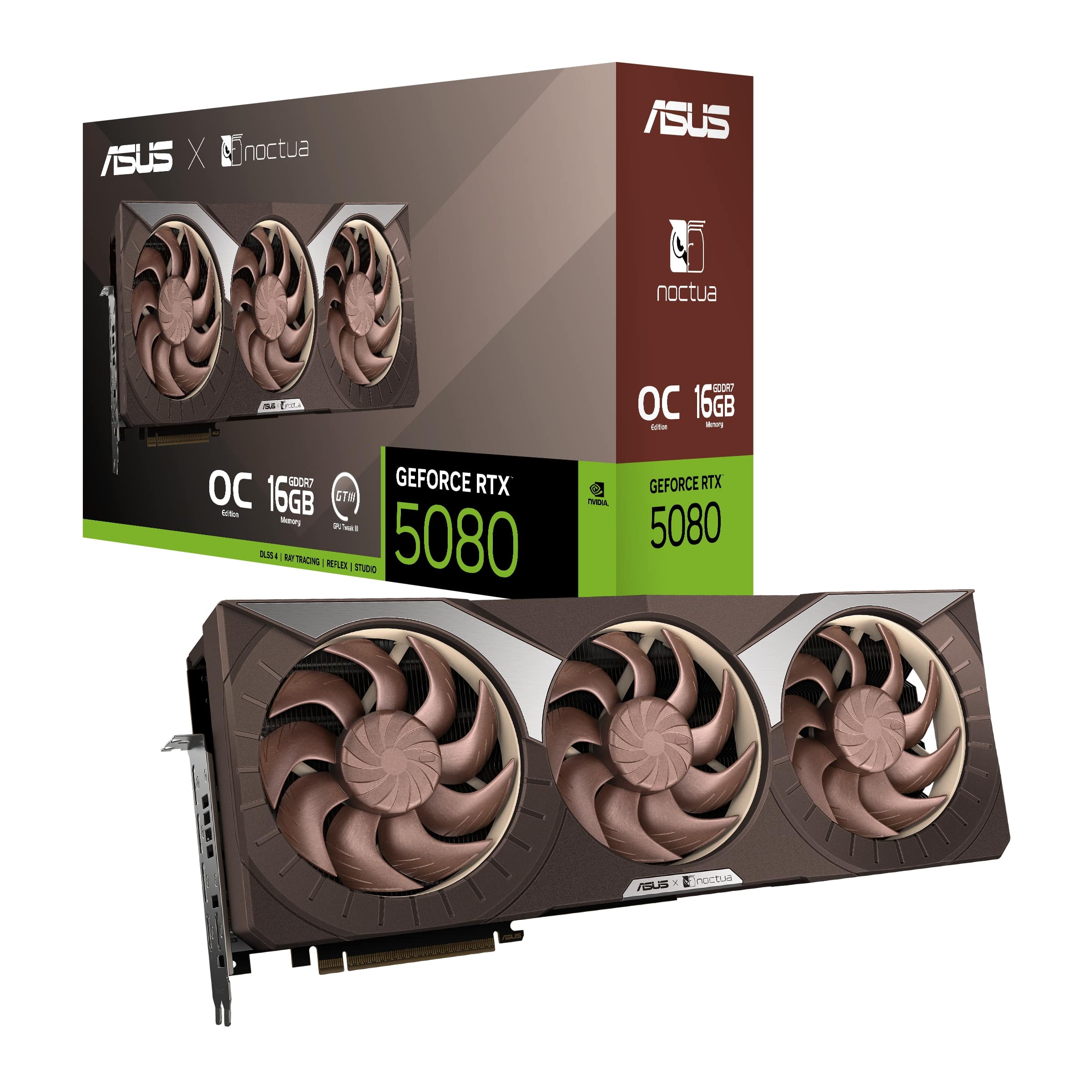 ASUS GeForce RTX 5080 16 Go GDDR7 Noctua OC Edition Carte graphique