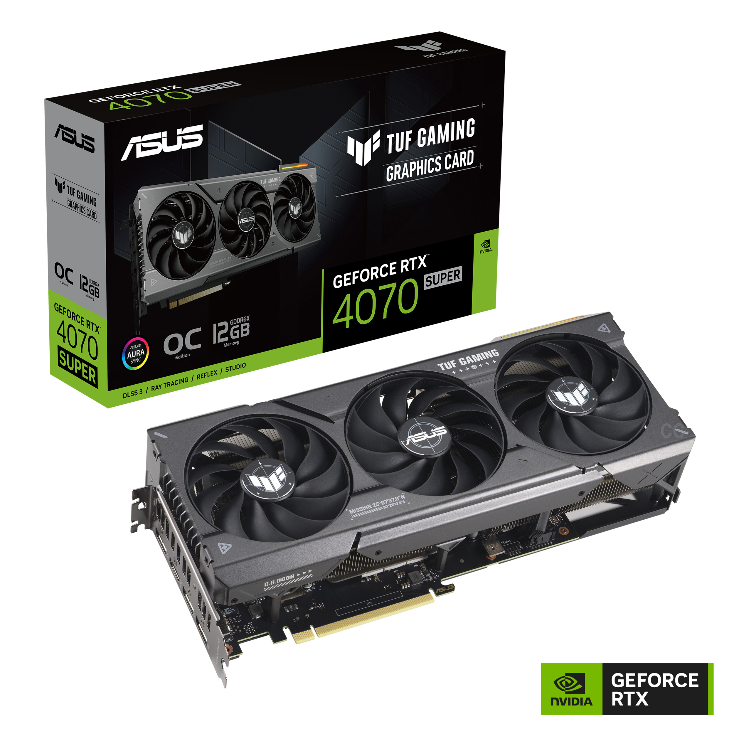 ASUS TUF Gaming GeForce RTX 4070 SUPER 12GB GDDR6X OC Edition(Open Box)