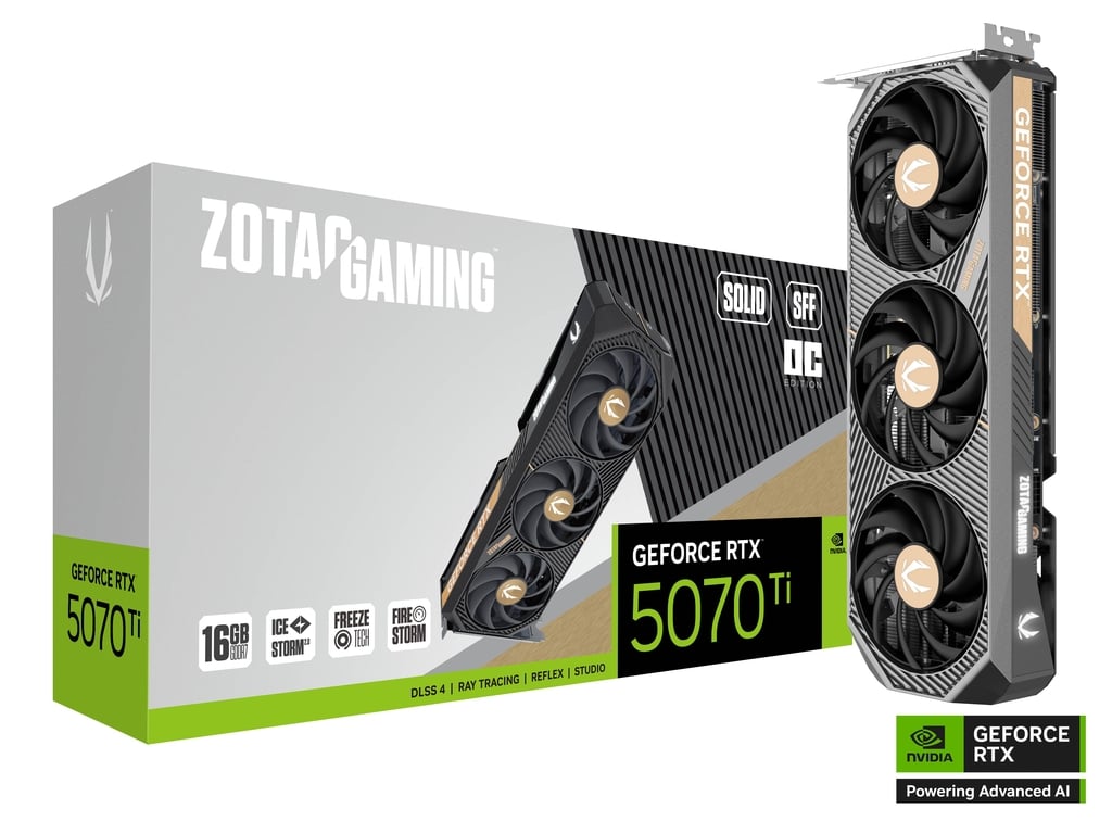 ZOTAC GAMING GeForce RTX 5070 Ti SOLID SFF OC GDDR7