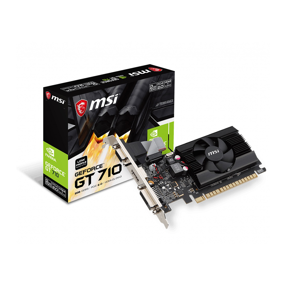 MSI - Carte graphique GeForce GT 710 mince de 2 Go(Open Box)