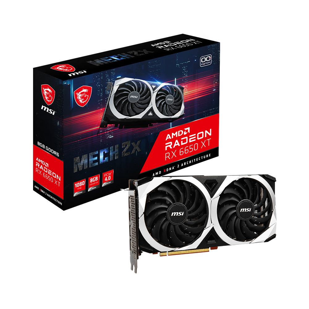 MSI Mech Radeon RX 6650 XT 8 Go GDDR6 Carte graphique