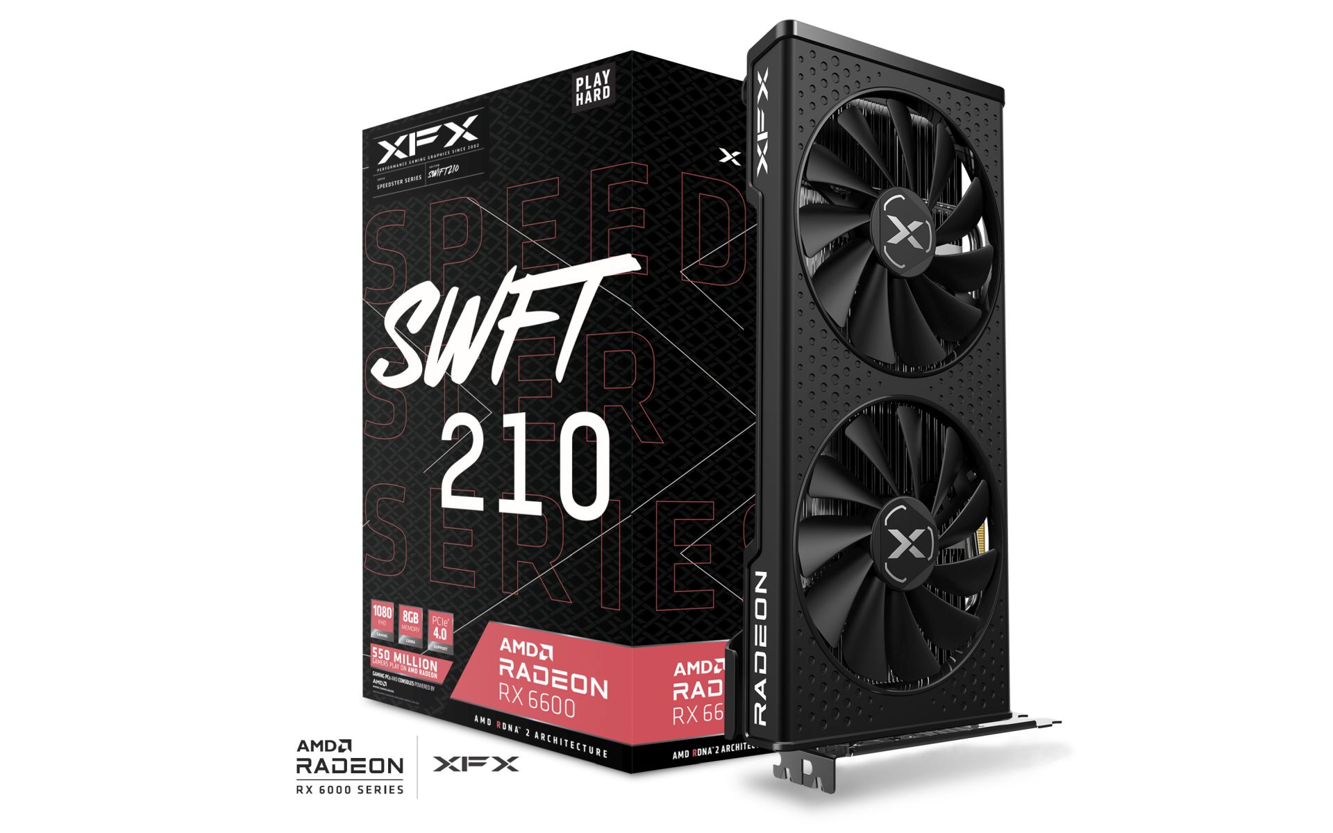 XFX SPEEDSTER SWFT 210 RADEON RX 6600 CORE 8GB GDDR6