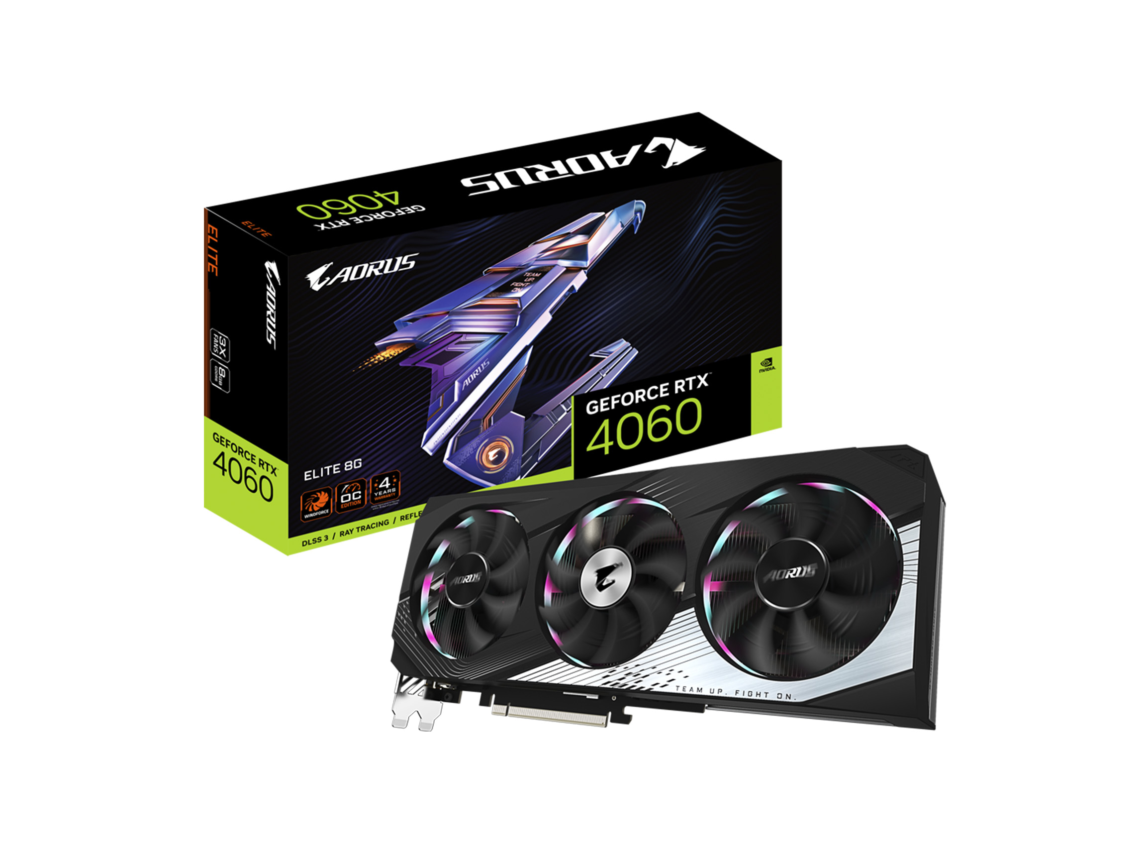 GIGABYTE AORUS GeForce RTX 4060 ELITE 8G GDDR6 Graphics Card