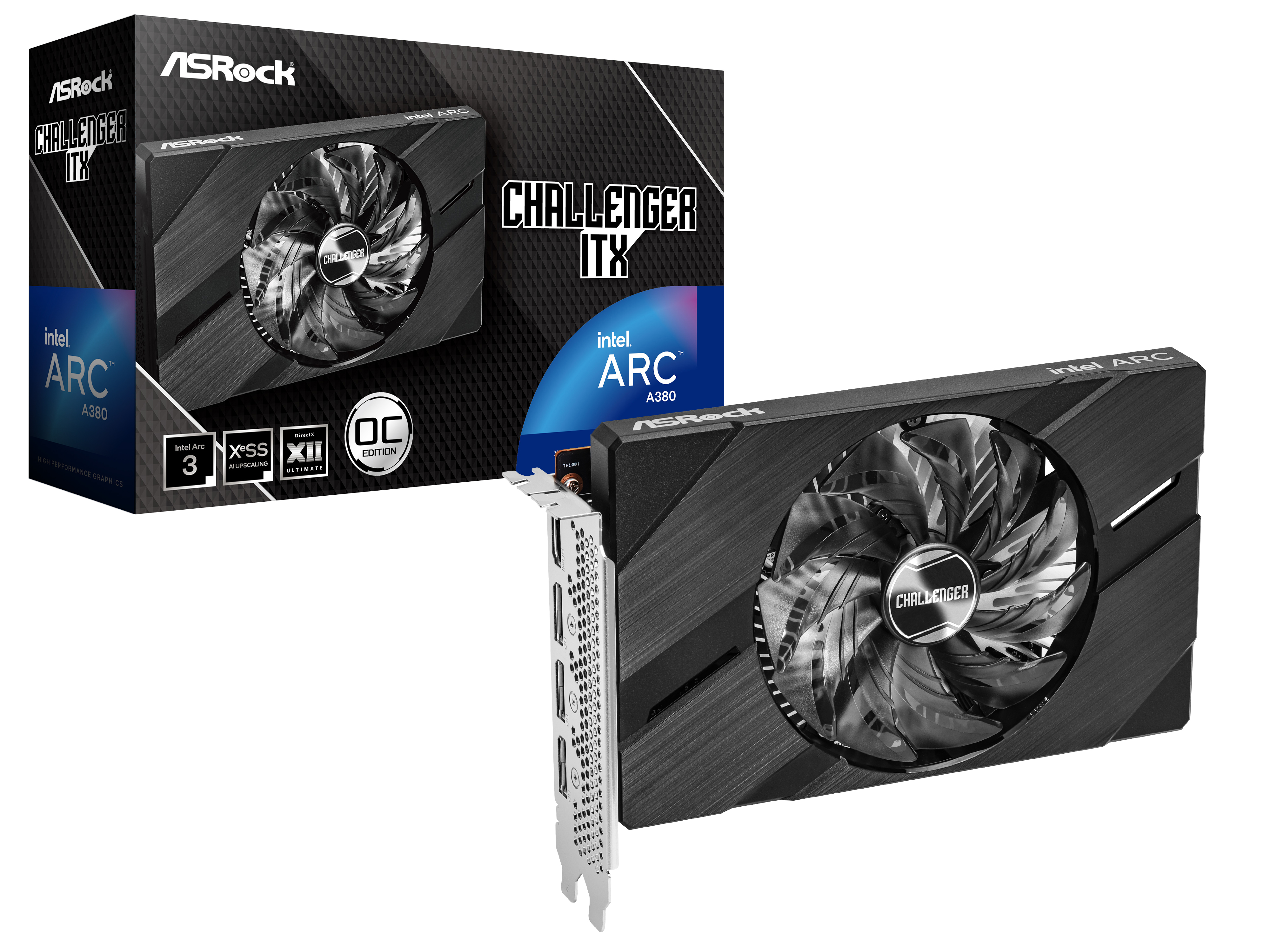 ASROCK Intel Arc A380 Challenger ITX 6 Go GDDR6