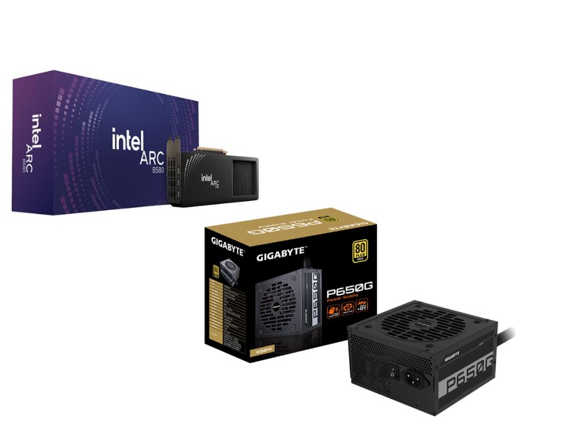 INTEL Arc B580 Limited Edition GPU + GIGABYTE GP-P650G PSU