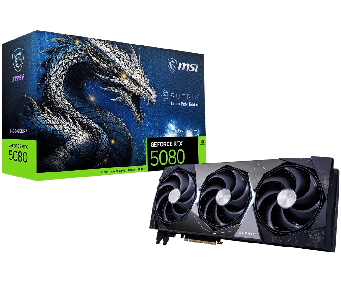 MSI GeForce RTX 5080 16G SUPRIM DRACO EPIC EDITION Graphics Card