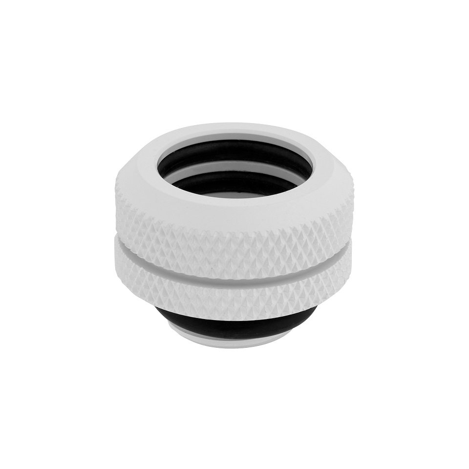 Raccord CORSAIR (tube dur), XF Hardline, pack de 4 (compression OD 14 mm ; blanc brillant)