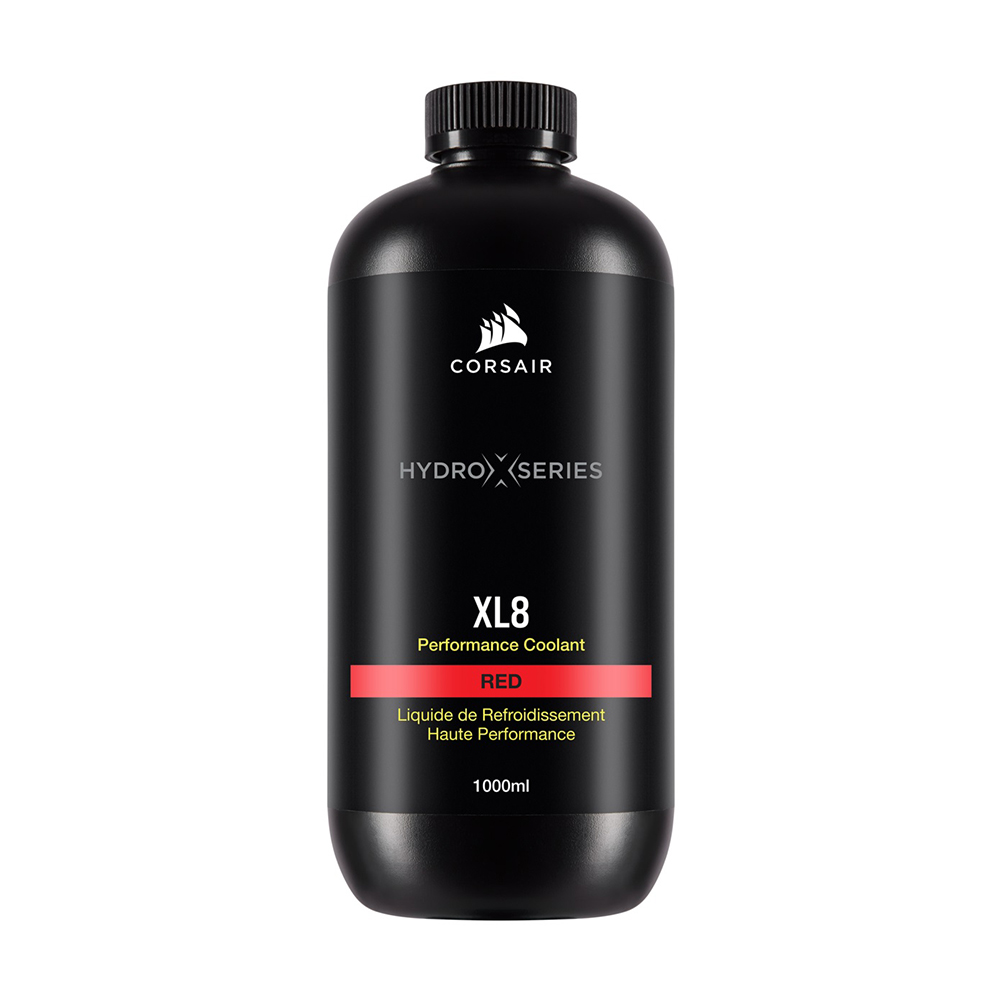 Le liquide de refroidissement de performance CORSAIR Hydro X Series XL8 de 1L (rouge)