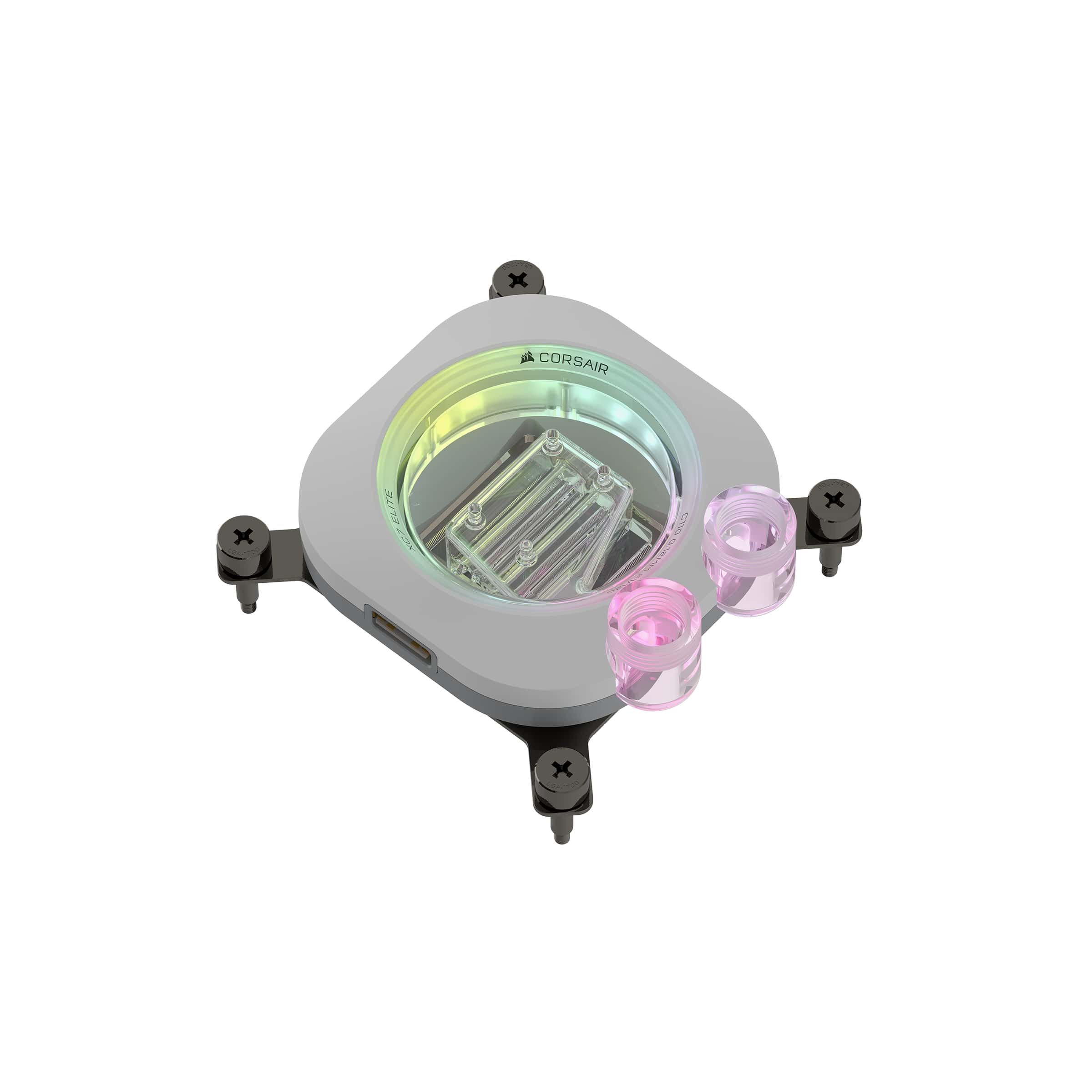 CORSAIR Waterblock pour processeur iCUE LINK XC7 RGB ELITE, Blanc