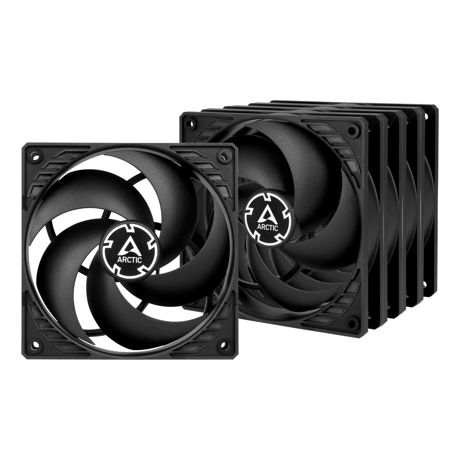 Arctic P12 Ventilateur de 120 mm, Noir, Paquet de 5