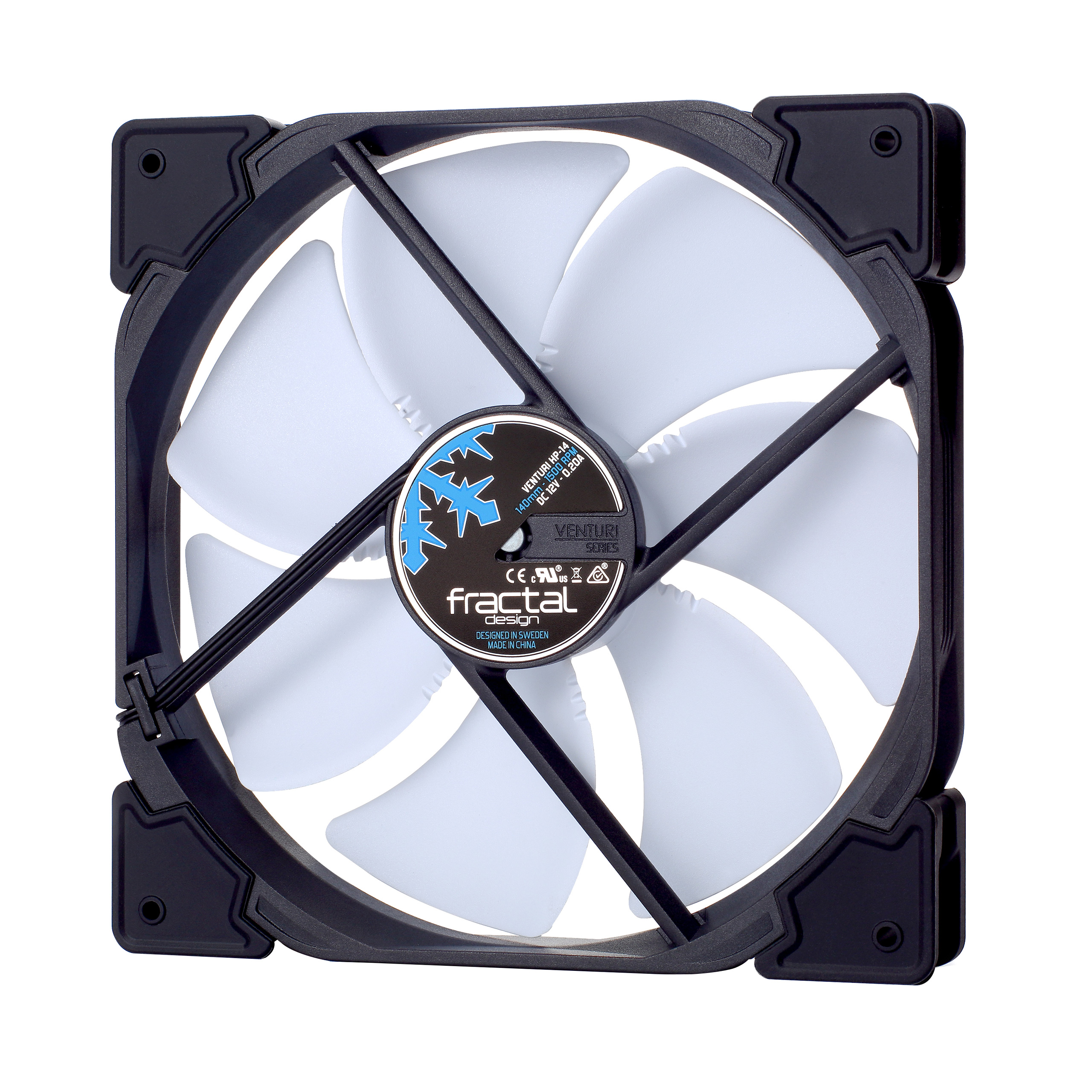 FRACTAL DESIGN Venturi HP-14 140mm (FD-FAN-VENT-HP14-PWM-WT)