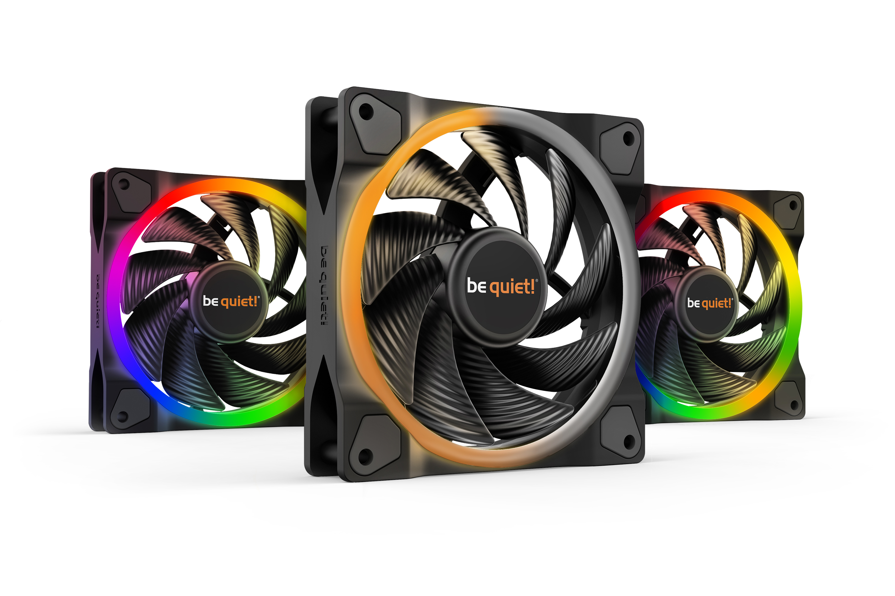 be quiet! ARGB Light Wings 120 mm PWM haute vitesse Triple Pack