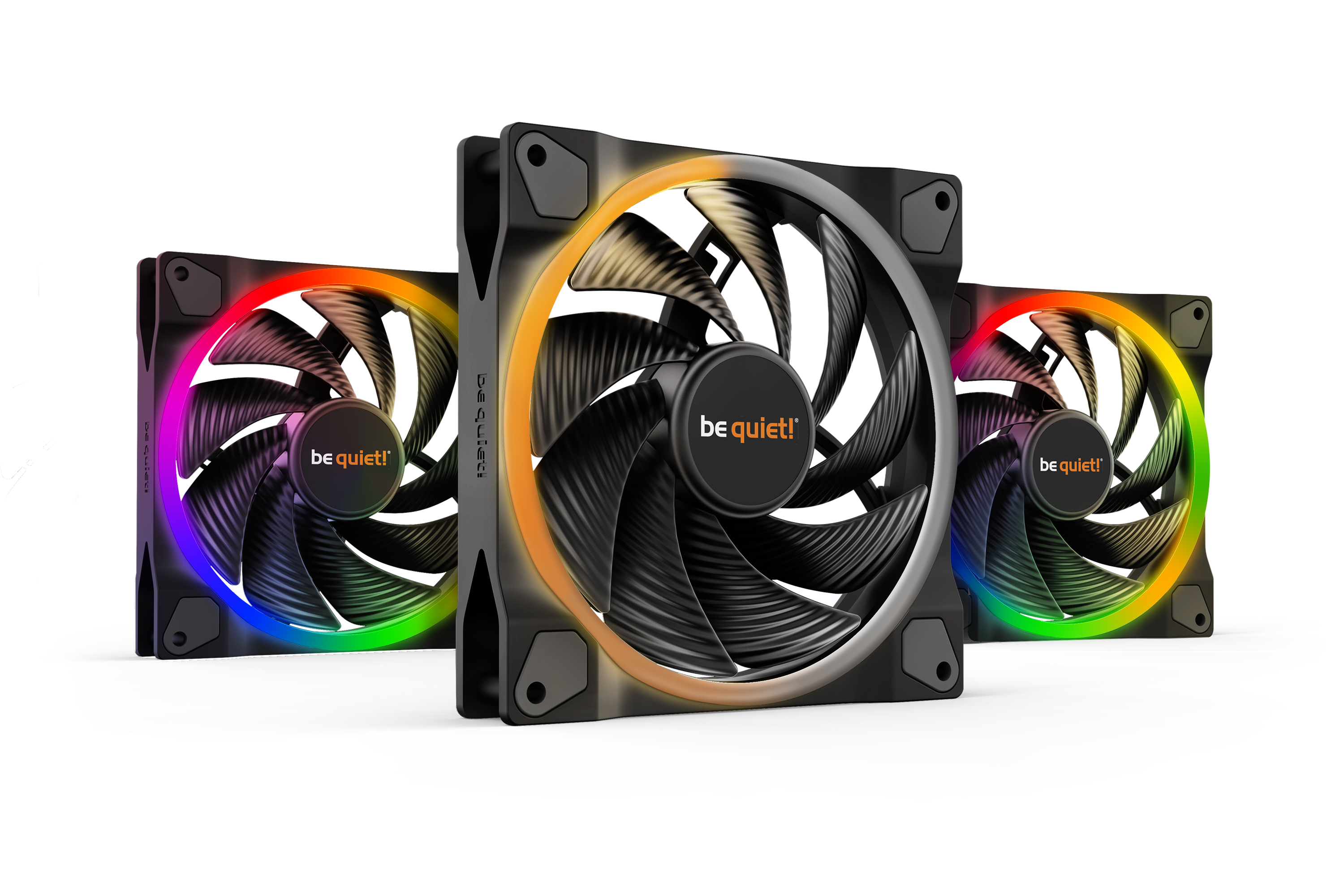 be quiet! ARGB Light Wings 140 mm PWM haute vitesse Triple Pack