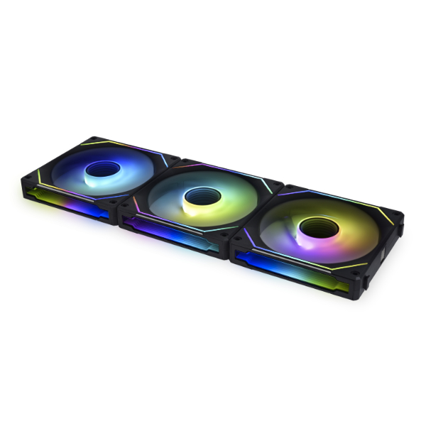 LIAN LI Uni Fan SL Infinity 120 RGB Case Fan, 3 Pack w/ Fan Controller - Black