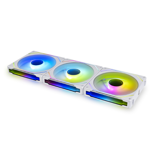 LIAN LI UNI FAN SL-INF 120 RGB WHITE 4個組 Lian Li UNI Fan SL-INF 120 RGB White 3-Pack with Controller