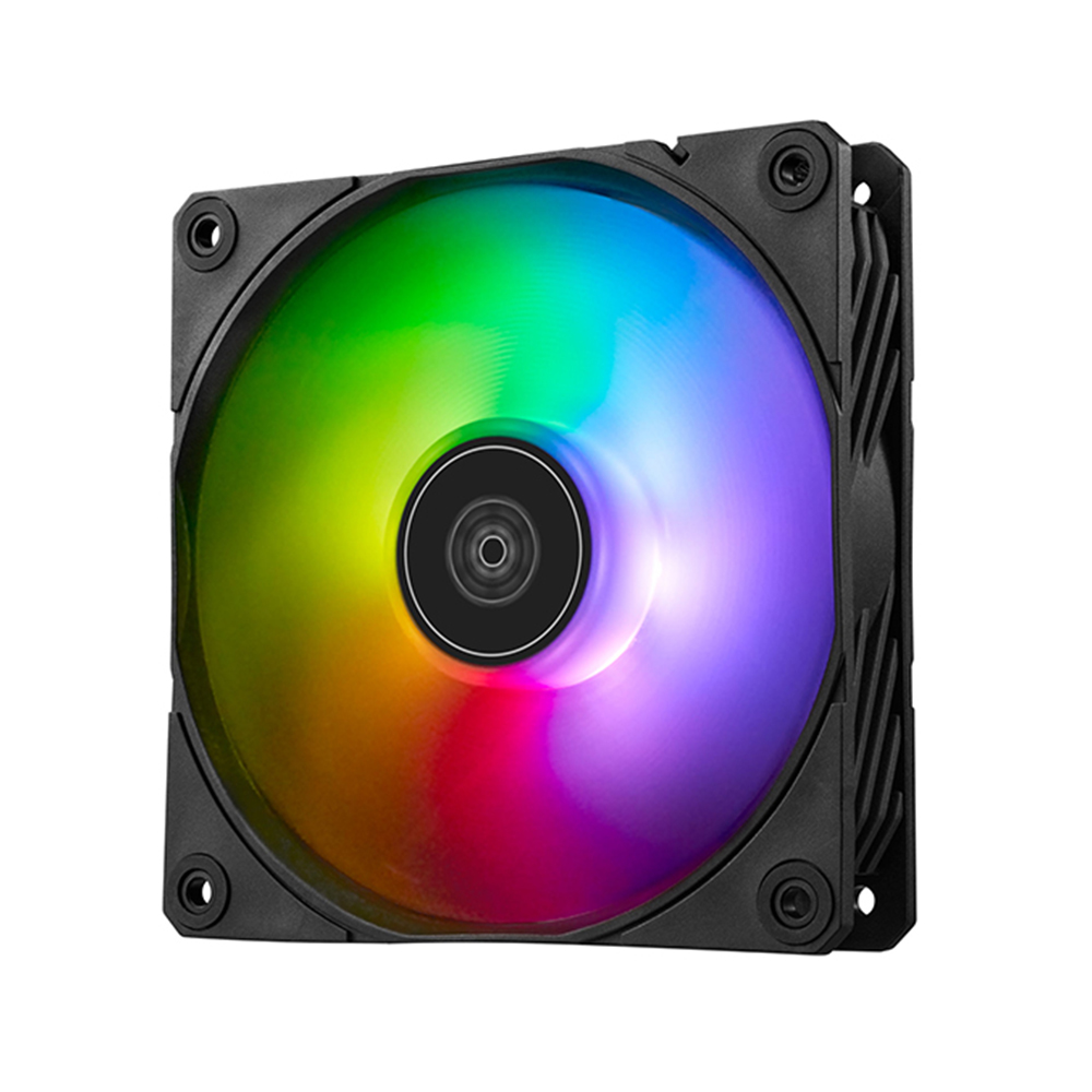 Ventilateur PWM ARGB amélioré Silverstone Shark Force 120 de performance de 120 mm, SST-SF120B-ARGB