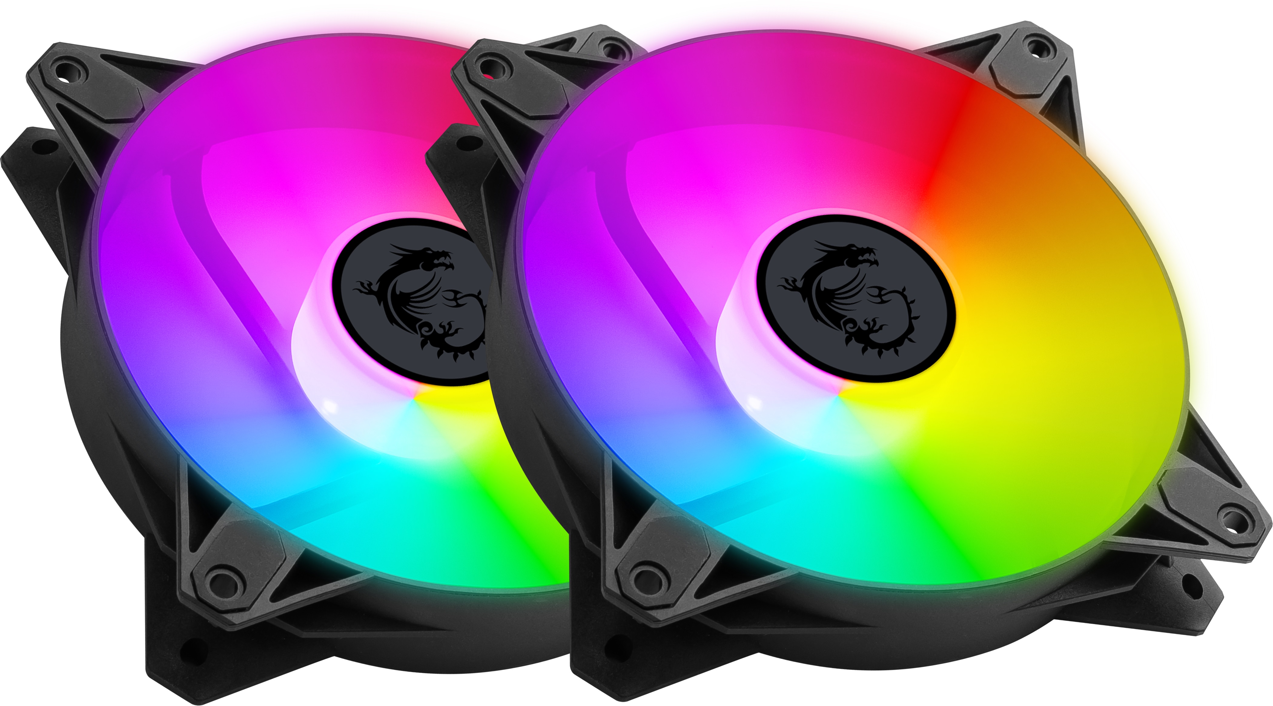 MSI MPG F120 Ventilateurs ARVB, Noire - Paquet de 2