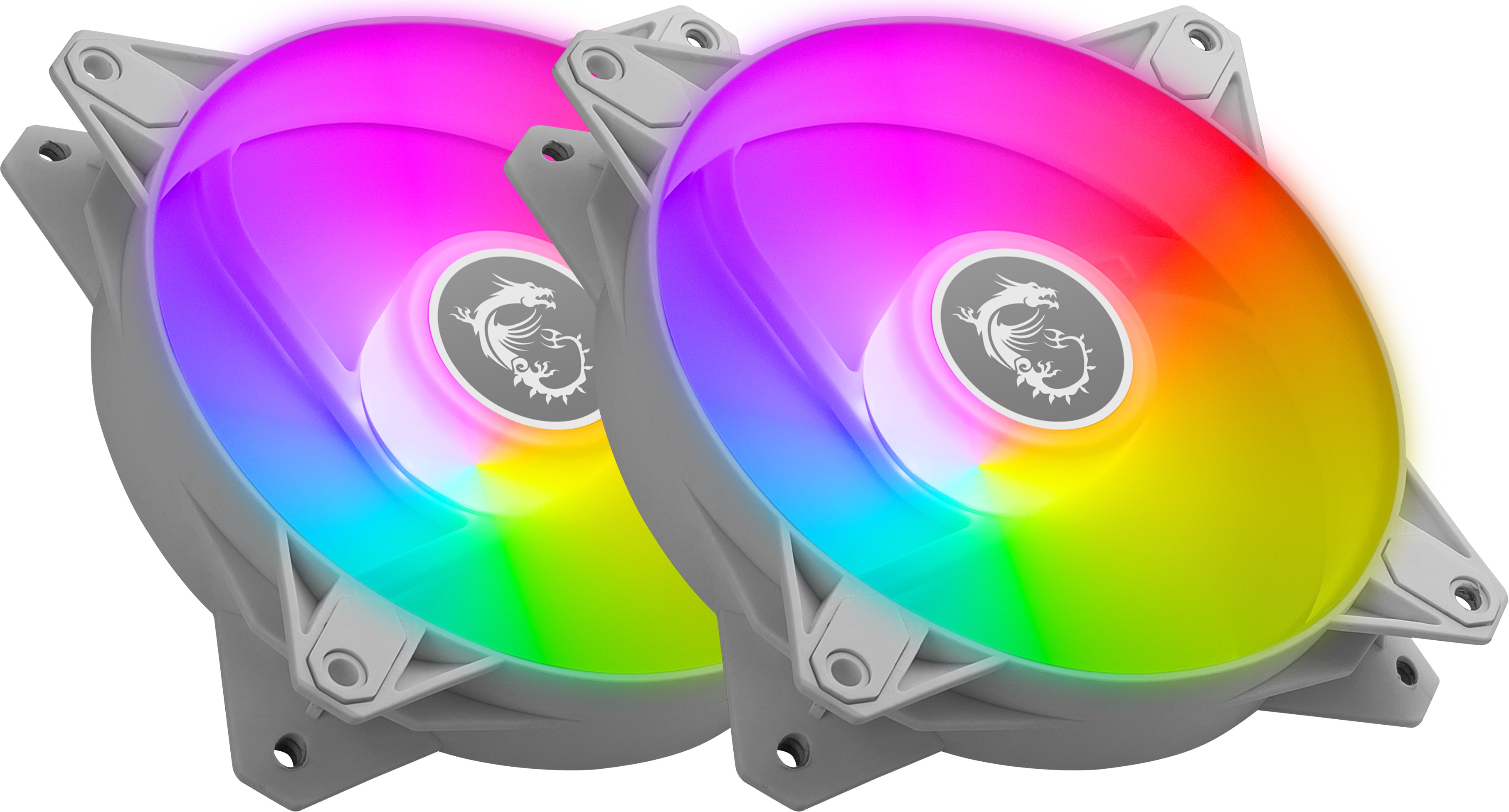 MSI MPG F120 Ventilateurs ARVB, Blanc - Paquet de 2(Open Box)
