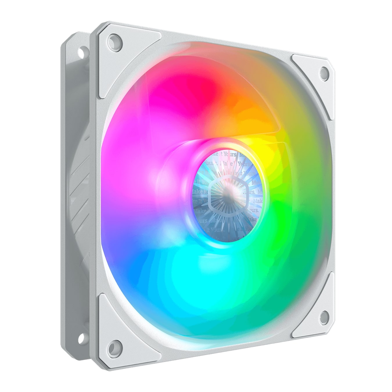 Cooler Master SickleFlow 120 ARGB Ventilateur d'ordinateur adressable, Blanc