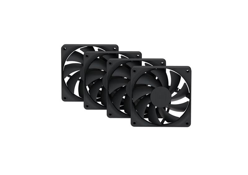 HYTE FA12 120 mm Ventilateur Paquet de 4 Black