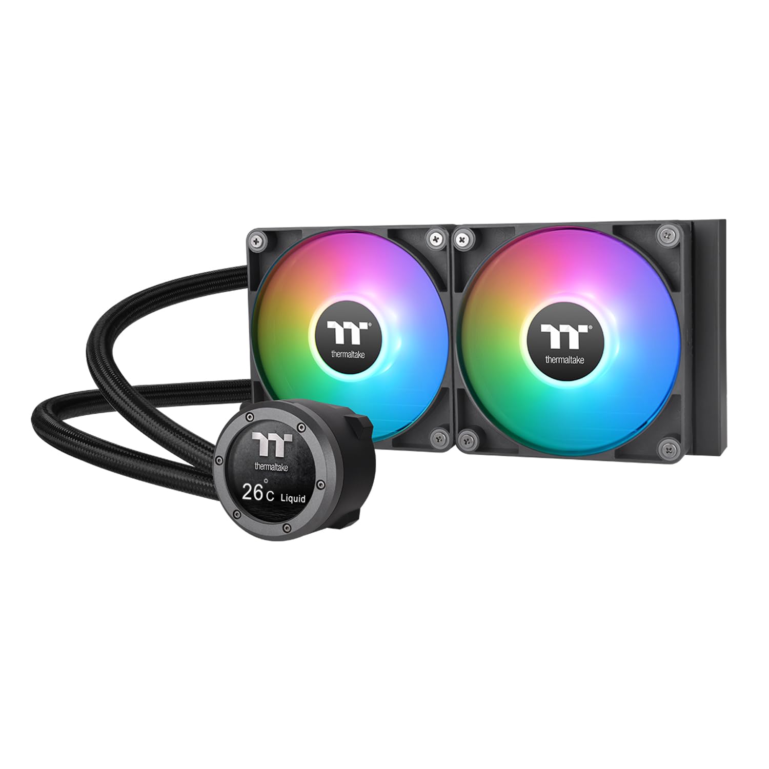 THERMALTAKE TH240 V2 Ultra Refroidissuer liquide pour processeur avec synchronisation de ARVB, Noir