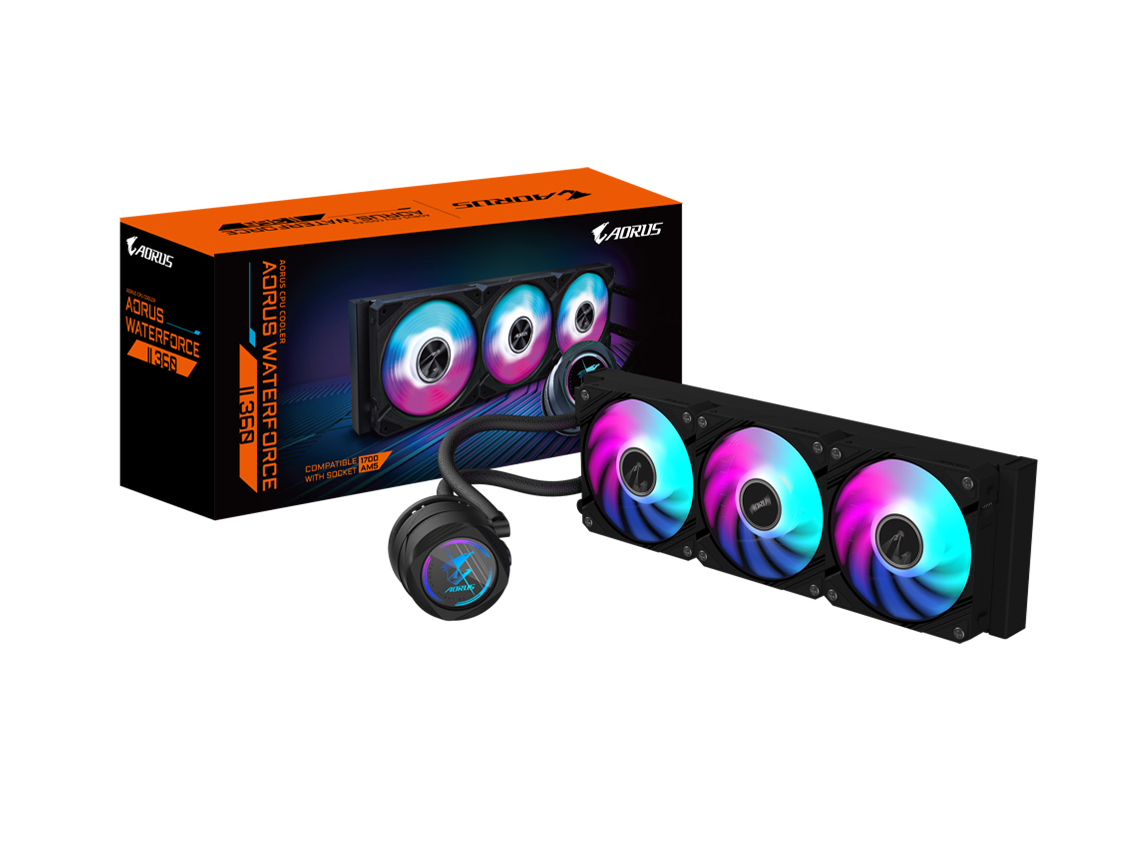 Gigabyte AORUS WATERFORCE II 360 Refroidisseur de liquide pour processeur